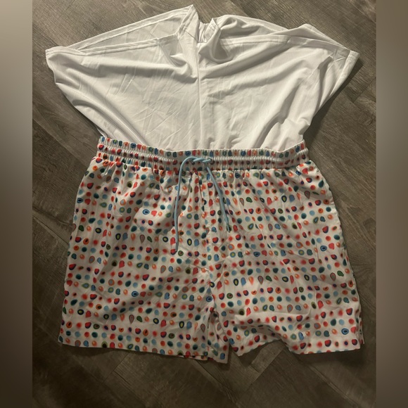 Strawberry Milk Mob ROYGBV Swim Trunks XL - Picture 5 of 7